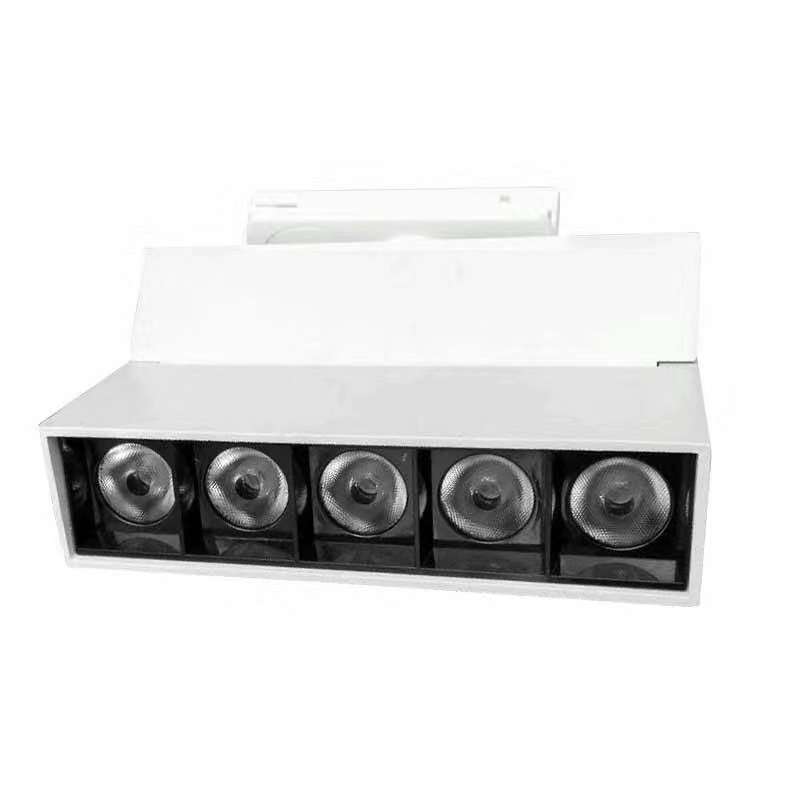 LED磁吸式轨道灯 博物馆画廊橱窗展示灯5*2W 10*2w四线轨道灯