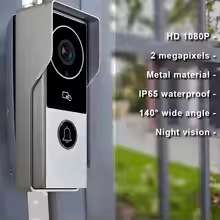 anjielosmart7寸高清双向语音可视门铃触摸屏监控拍照解锁智能门
