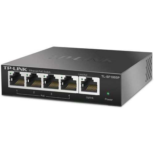 TP-LINK SF1005P 5口百兆4口POE非网管PoE交换机