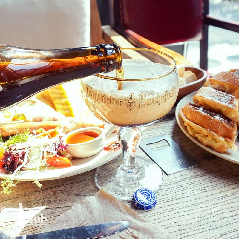 比利时罗斯福圣杯修道院啤酒杯rochefort精酿啤酒专用杯 手工酒杯