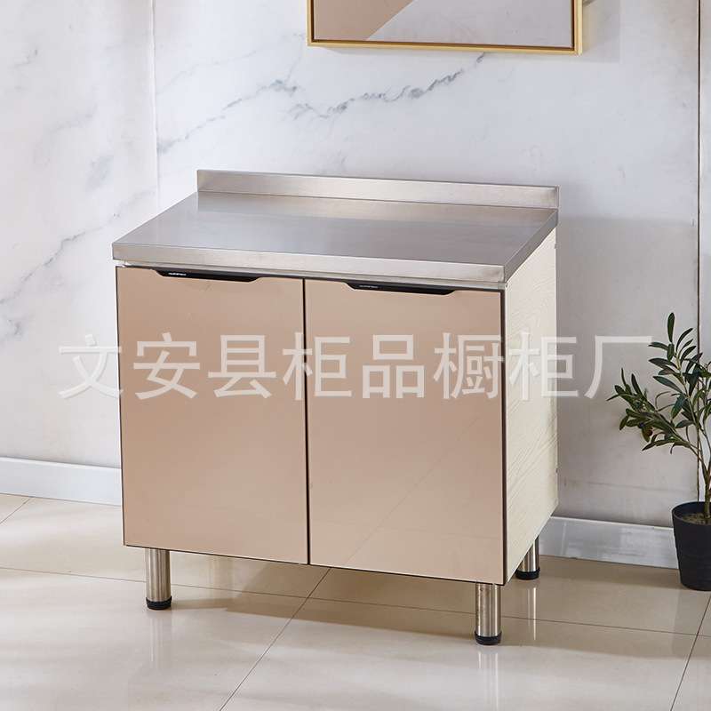 橱柜农村经济型家用租房用组装简易时尚整体厨房灶台柜橱柜