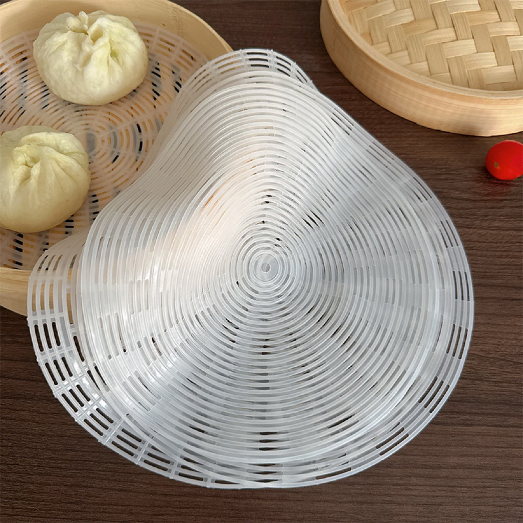 食品级硅胶蒸笼垫耐高温蒸馒头布加厚圆形包子垫不粘笼屉垫蒸锅垫