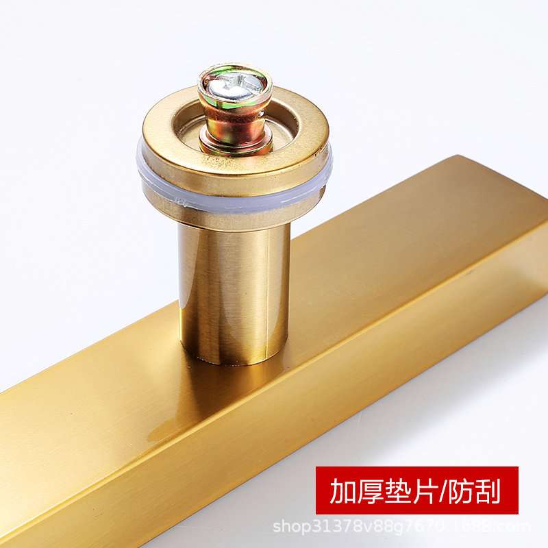 玻璃门拉手不锈钢钛金色门把手方管推拉门地弹门KTV大门拉手厂家