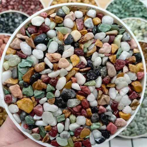 彩色石子胶粘石水洗石水磨石透水地坪露骨料用鹅卵石石材