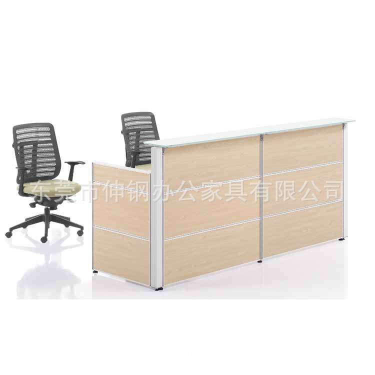 时尚接待前台挡板式屏风位洽谈桌公司接待深圳广州办公家具可订制