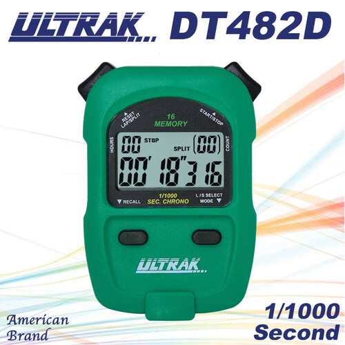 电子秒表DT482定尔志ULTRAK奥赛克16道2排显示计时器千分一秒