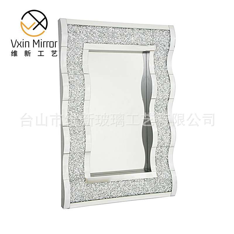 欧式mirror工艺挂墙式方形浴室镜卫生间壁挂式镜子法式装饰挂镜