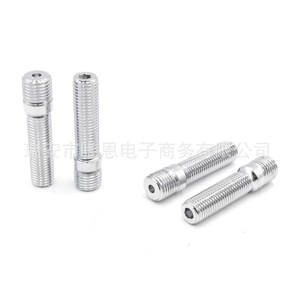 含税汽车改装轮毂螺丝M14 螺杆螺栓 58MM 轮毂反串螺丝跨境