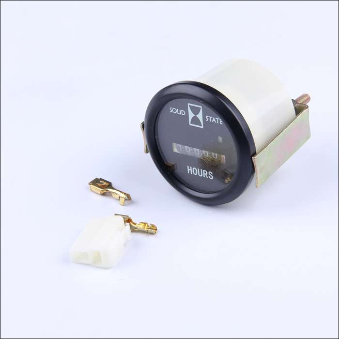 康明斯发电机计时器3035766时间运行表 记时表24V计时表
