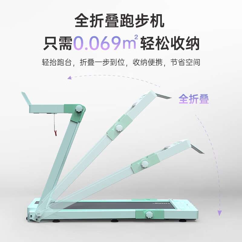 捷瑞特家庭用小型跑步机减震走步机室内健身器材IW7 全折叠