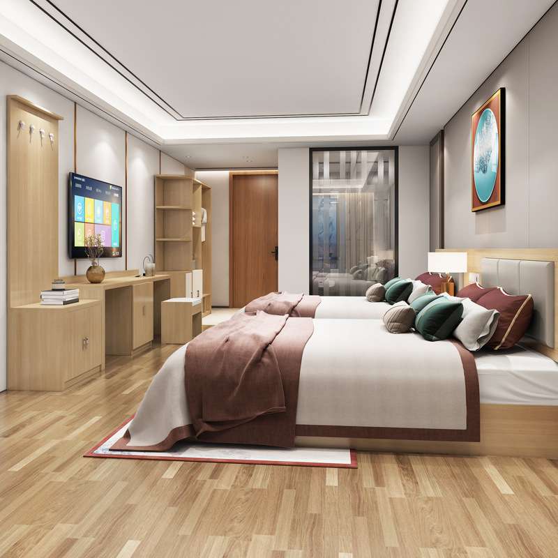 宾馆床酒店房间家具 大床标间快捷连锁出租屋标准间 商务组合全套
