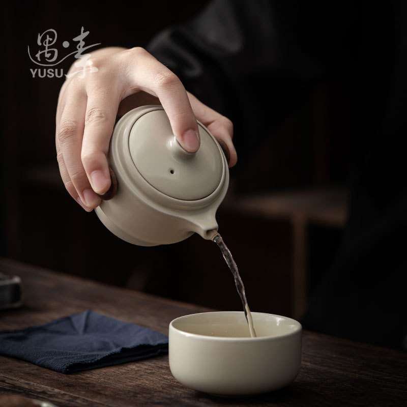 便携式旅行茶具套装个人用泡茶杯一壶一杯快客杯出差旅游泡茶器