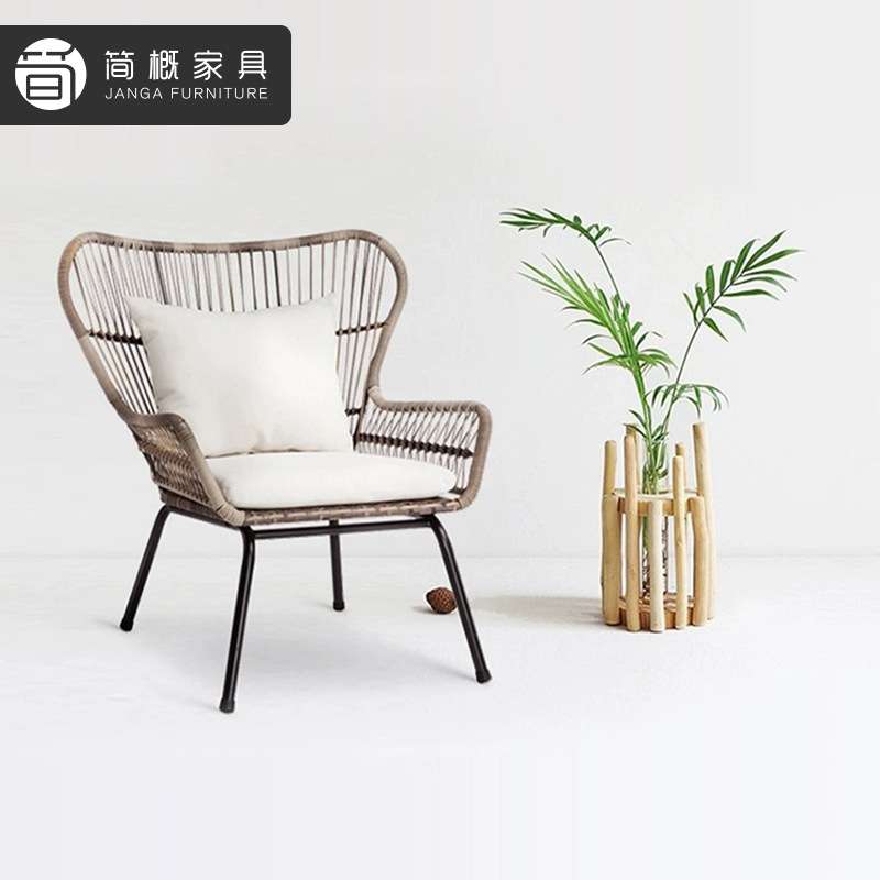 户外别墅阳台沙发椅休闲庭院花园桌椅茶几组合简约小户型露天藤椅