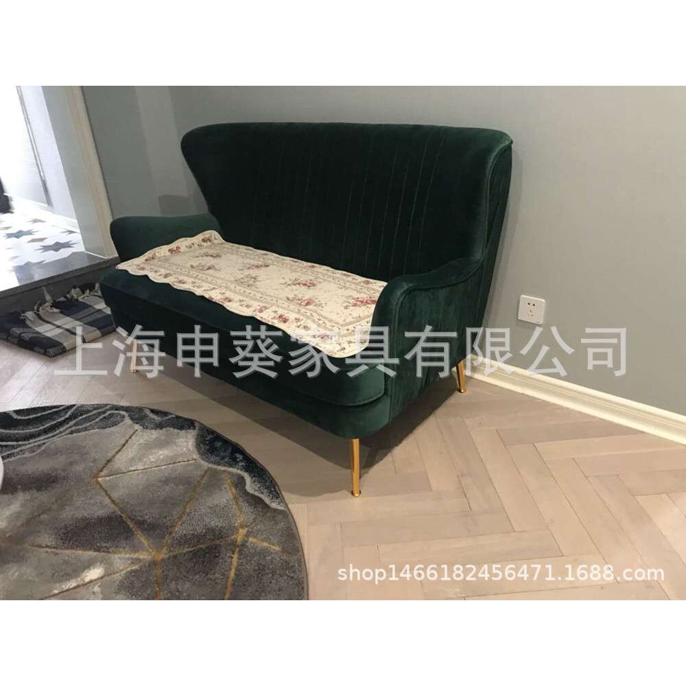 北欧风格布艺沙发单双三人小户型客厅现代酒店简约整装家具