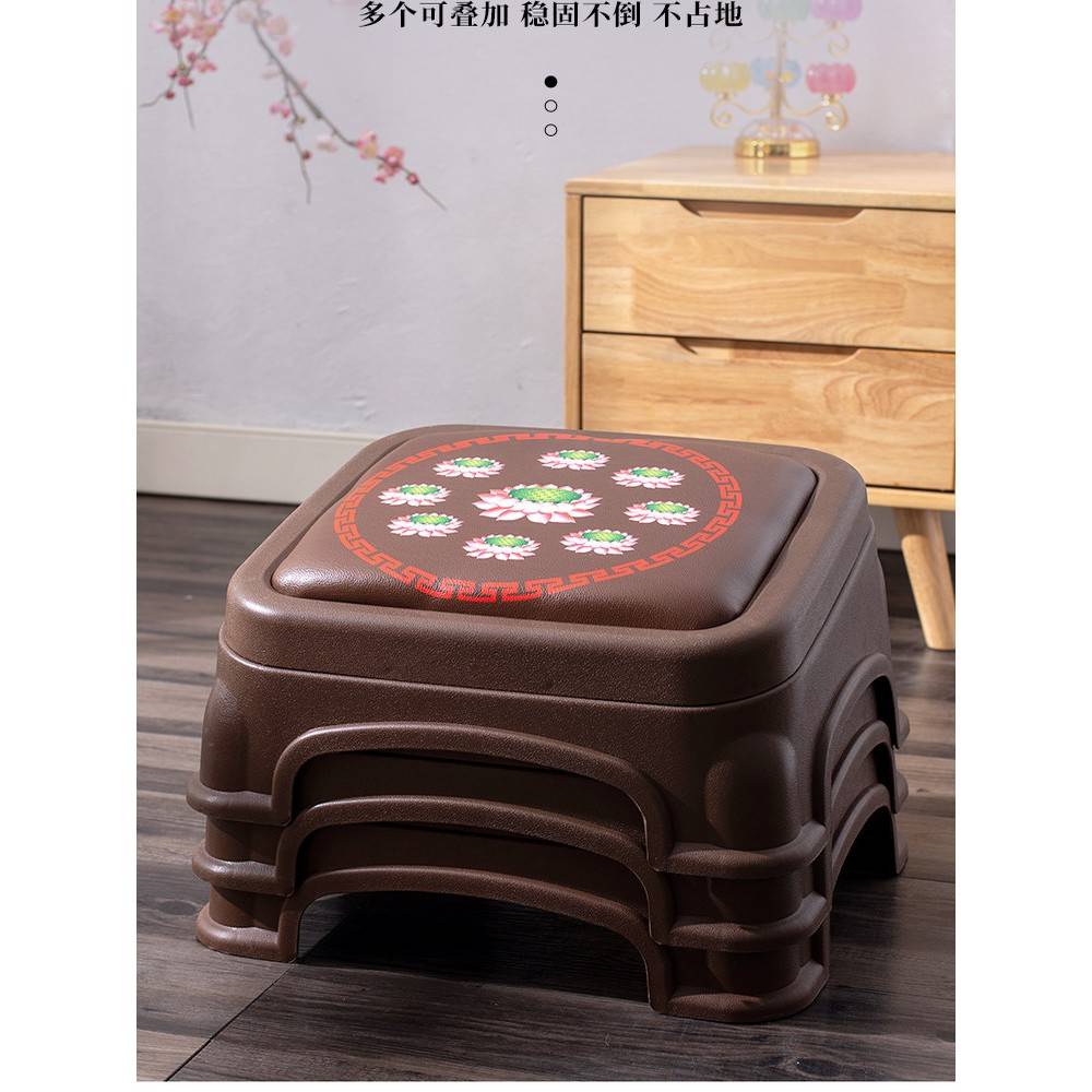 溥畔年 寺庙塑胶拜凳、莲花叩头、跪凳、禅凳、家用蒲团拜凳、储