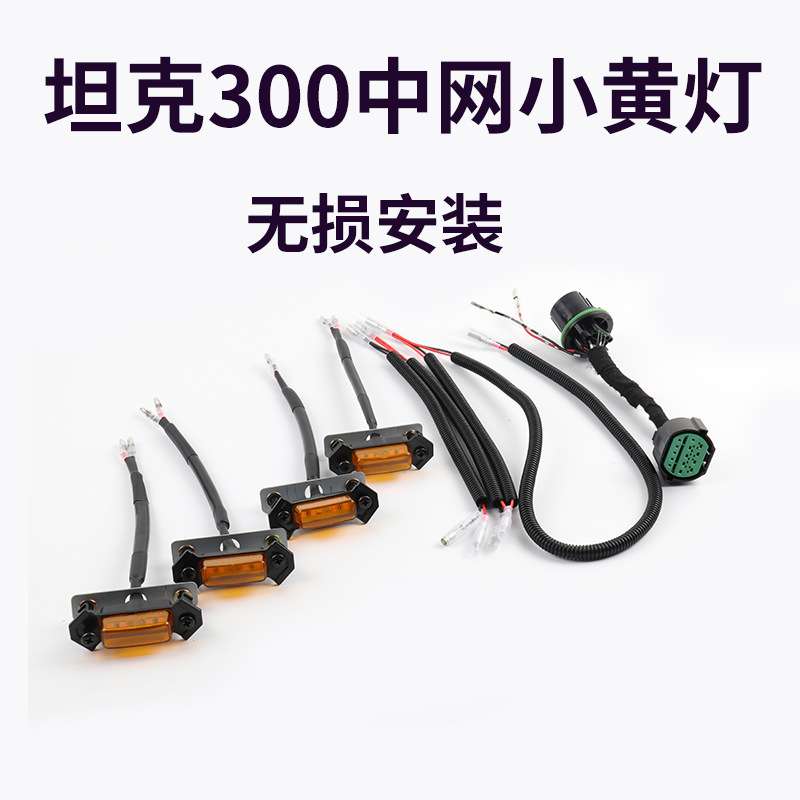 坦克300中网小黄灯螺丝款中网灯改装专用LED装饰氛围灯二代中网灯图片