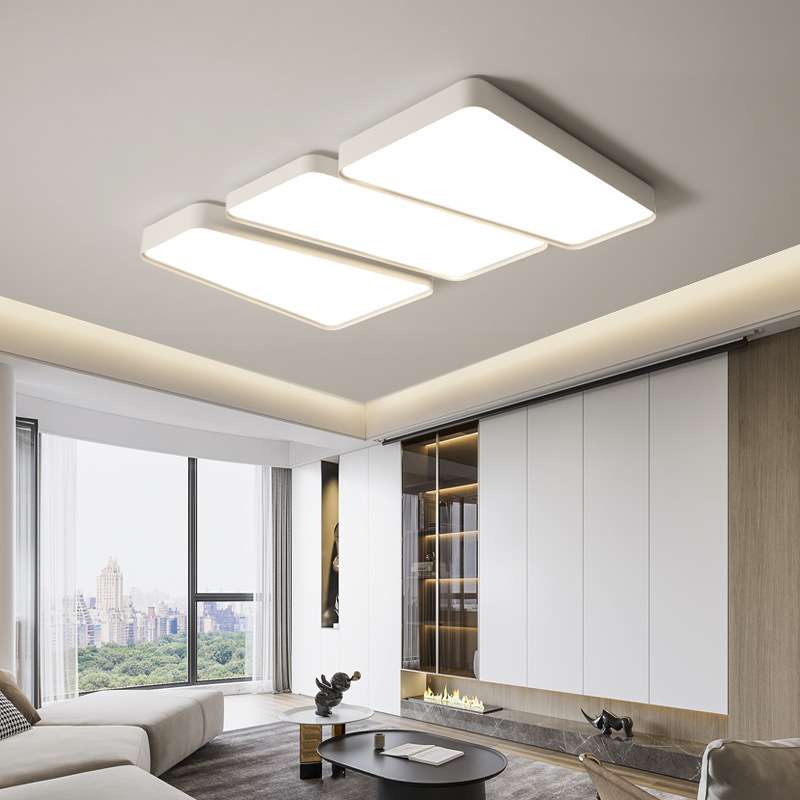 客厅灯简约现代大气创意几何立体led吸顶灯护眼灯具卧室餐厅灯