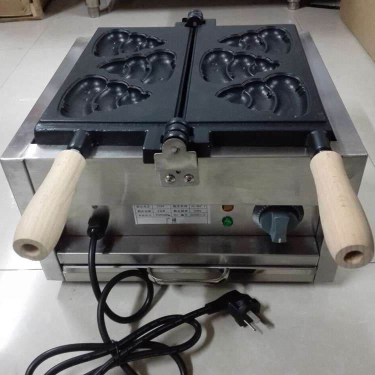 杰亿电热鲷鱼烧机便便烧机器商用烤饼机鱼五谷鱼小鱼饼机FY-1103C