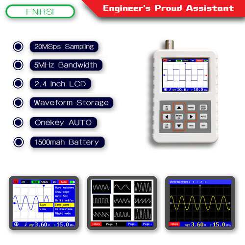 DSO FNIRSI PRO 数字手持示波器 5M带宽20MSps采样率 英文版
