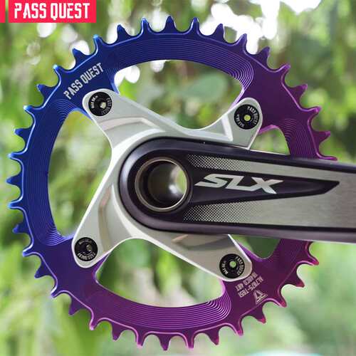 PASS QUEST 104BCD 炫彩正负齿单盘7075铝 xt780 610 slx 牙盘齿