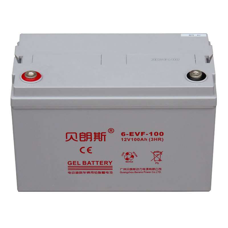 胶体免维护蓄电池6-EVF-100 电动汽车/托盘车/叉车电池12V100Ah