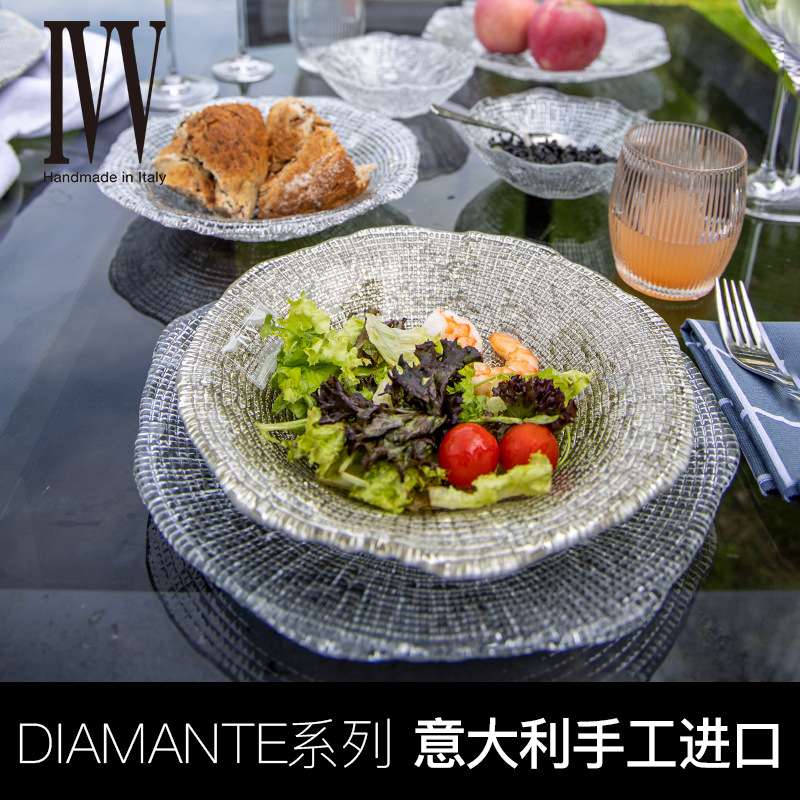 意大利进口家用西餐盘欧式餐厅盘套装简约奢华牛排盘甜品餐具