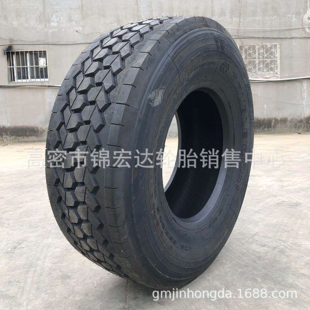 双钱 改装 拖车 捆草机 撒粪车轮胎425/435/445/65R22.5 装钢圈