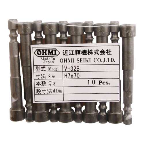 OHMI内六角套筒 V-32B H7x70 近江精机风批头Nut Setter 套头扳手
