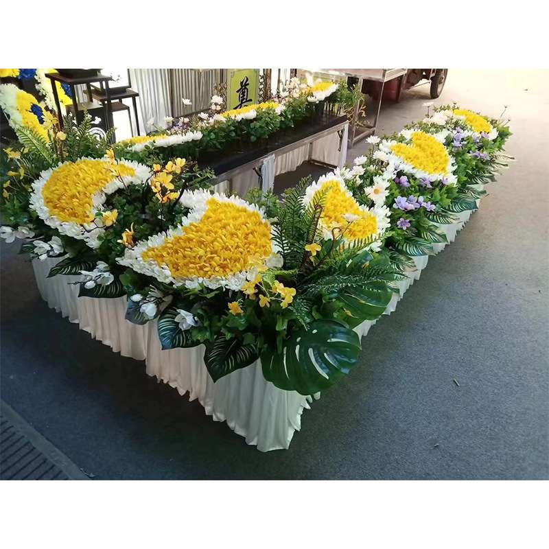 供应水晶棺围棺花 灵堂装饰花 灵堂花 仙瑞殡葬销售
