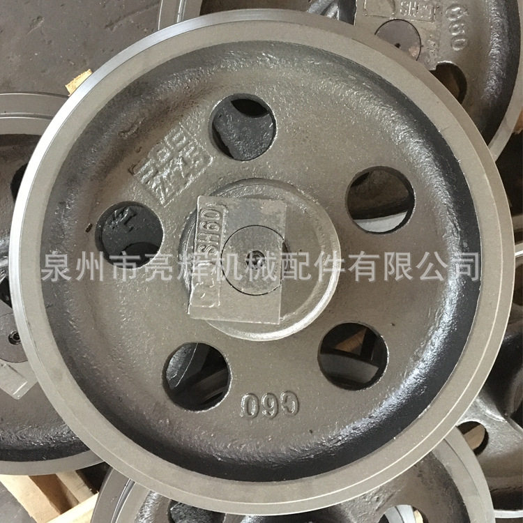 住友挖掘机SH60引导轮导向轮 小型挖掘机引导轮链轮 锻造引导轮