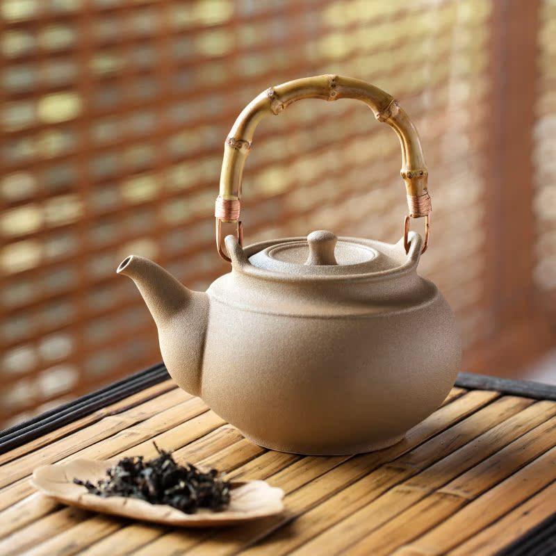 陆宝陶瓷宝满围炉煮茶陶壶烧水壶提梁壶烧茶壶耐热家用煮普洱茶壶,餐饮具,茶壶,淘宝优惠券,粉丝福利购,淘宝优惠卷