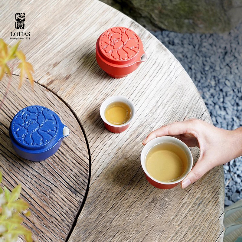 陆宝陶瓷花好月圆双杯礼