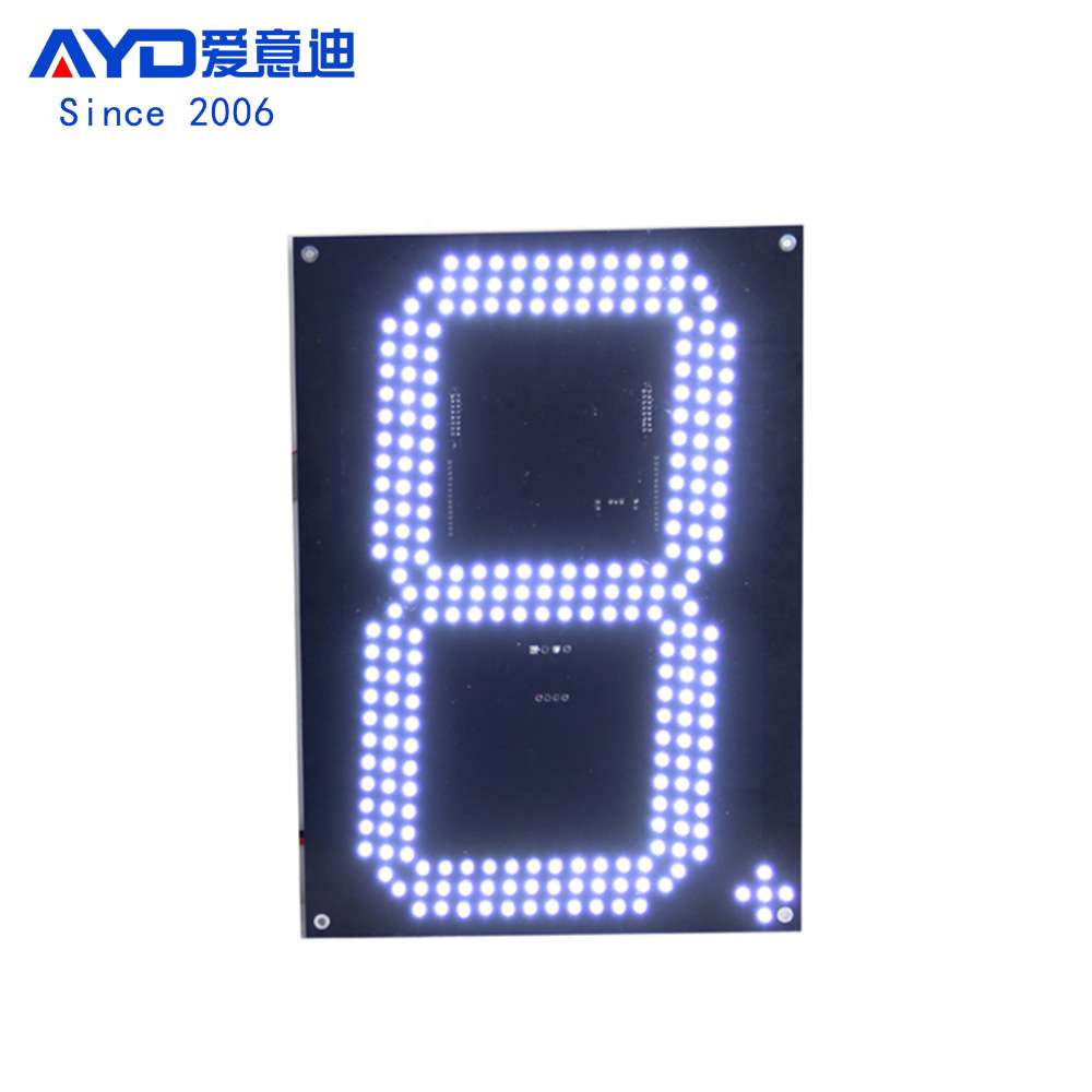 承德加油站灯箱广告牌 LED价格数字屏12寸LED数字板配件供应厂家