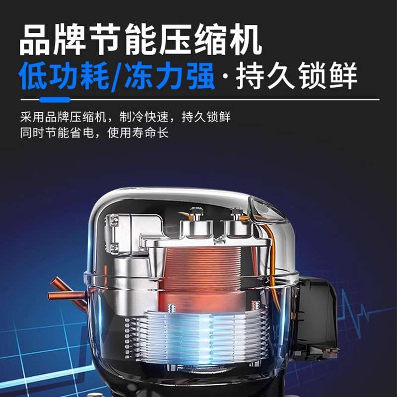 三轮车摆摊冰柜台式冷藏冷冻保鲜展示柜商用点菜炸串烧烤移动冰箱
