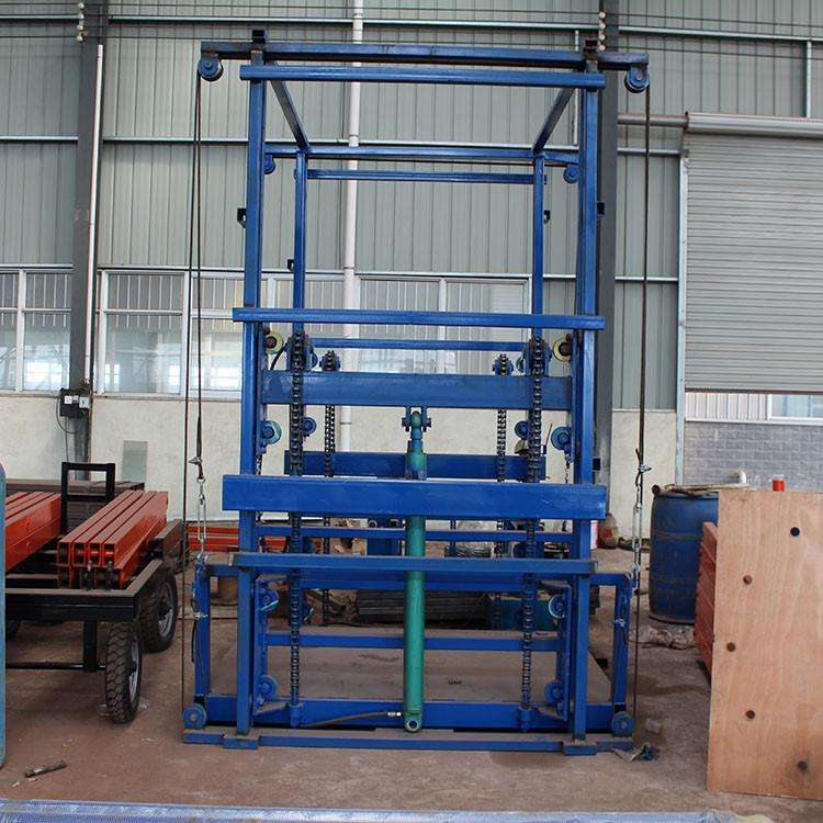 四柱式升降货梯 导轨升降机 链条式液压举升机 单双轨平台
