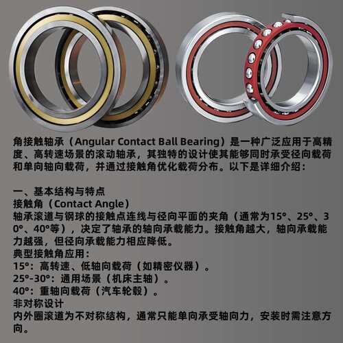 进口7200 7201角接触轴承7202 7203 7204 7205ACTA/P5 P4