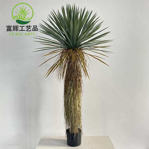 仿真绿植稻草人假植物盆栽蓝长序龙舌兰树室内外装饰丝兰树摆件