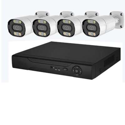 监控套装 4CH DVR KIT Full Color 5MP 4IN1 AHD/TVI/CVI Outdoor