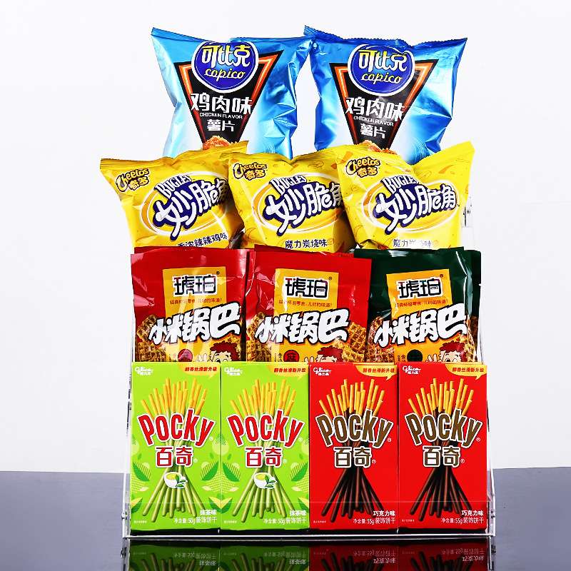 货架小食品多功能超市展示架便利小卖部多层置物架子储物食物分装