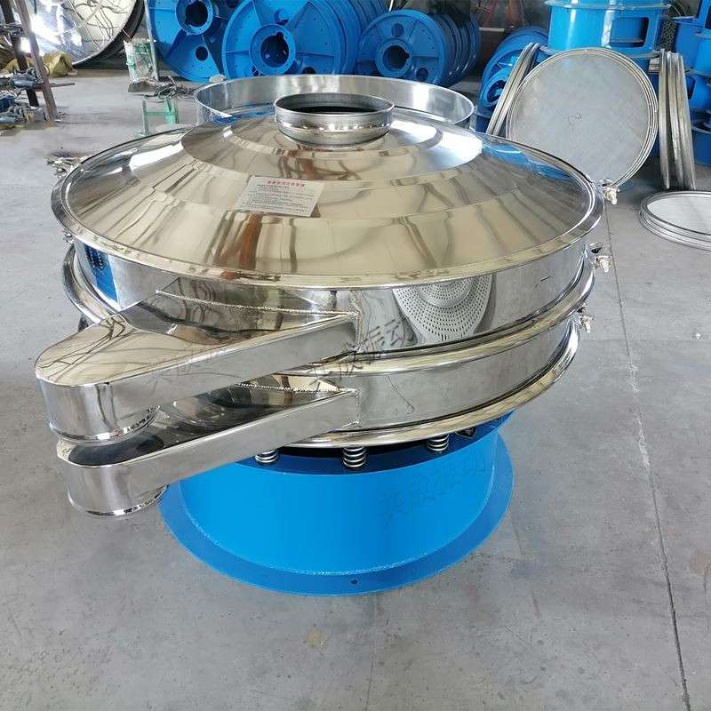 梨膏糖浆白糖颗粒不锈钢筛 龟苓膏液体振动筛共成 圆形旋转筛