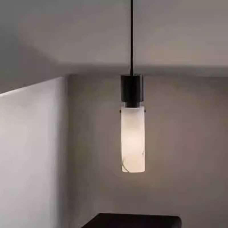 跨境现代简约北欧云石小吊灯餐厅灯具洒店客房吧台卧室床头吊线灯