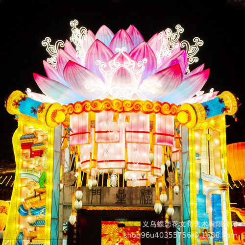 厂家制作春节花灯灯展 室外商业节广场景区庙会春节迎春灯会美陈