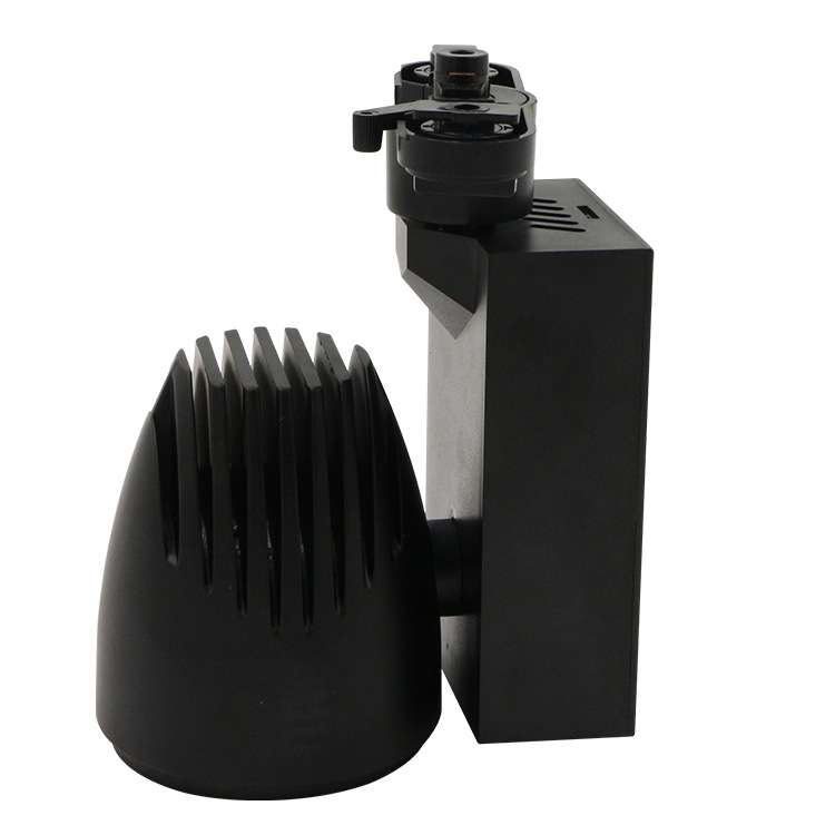 轨道灯25W35W侧面灯头COB光源12°24°36°万向角度调整轨道灯