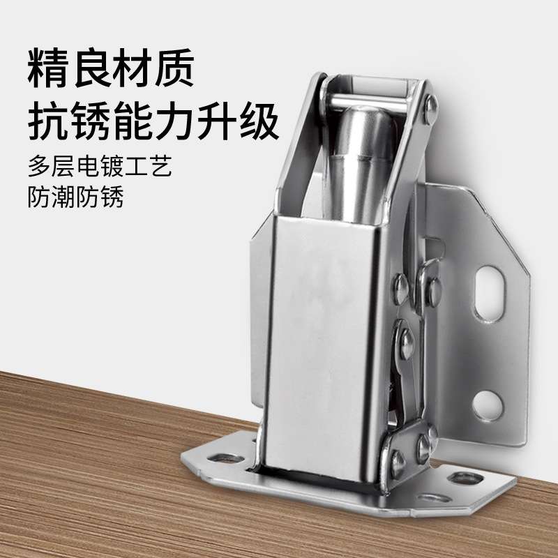 免开槽孔明装铰链桥型缓冲铰链青蛙铰链弹子门铰链抽屉柜门合页