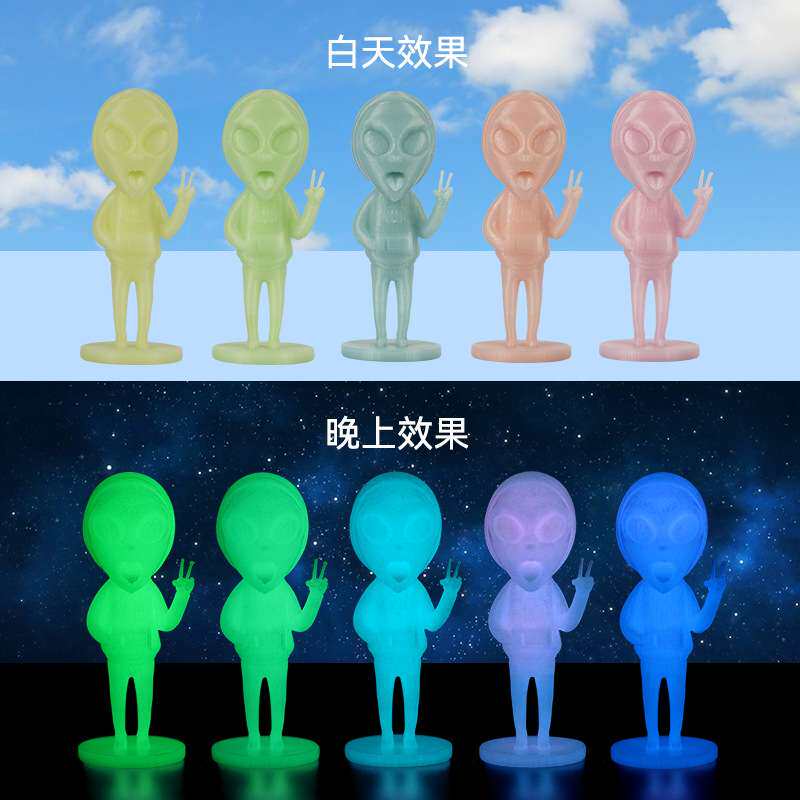 能远3d打印机耗材PLA夜光发光pla打印笔线材1.75mm3D打印耗材1KG