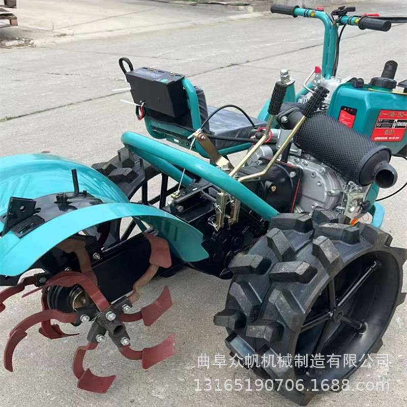 乘坐式三轮微耕机多功能微耕机大棚果园山地丘陵水田耕地开沟