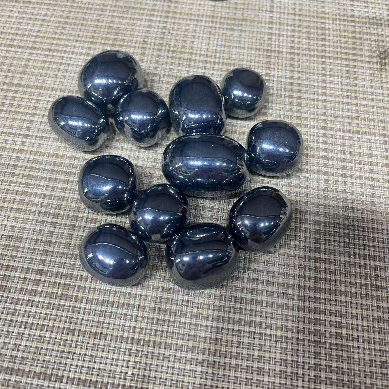厂家  天然太赫兹滚石 净化石大颗粒摆件鱼缸装饰石水晶碎石