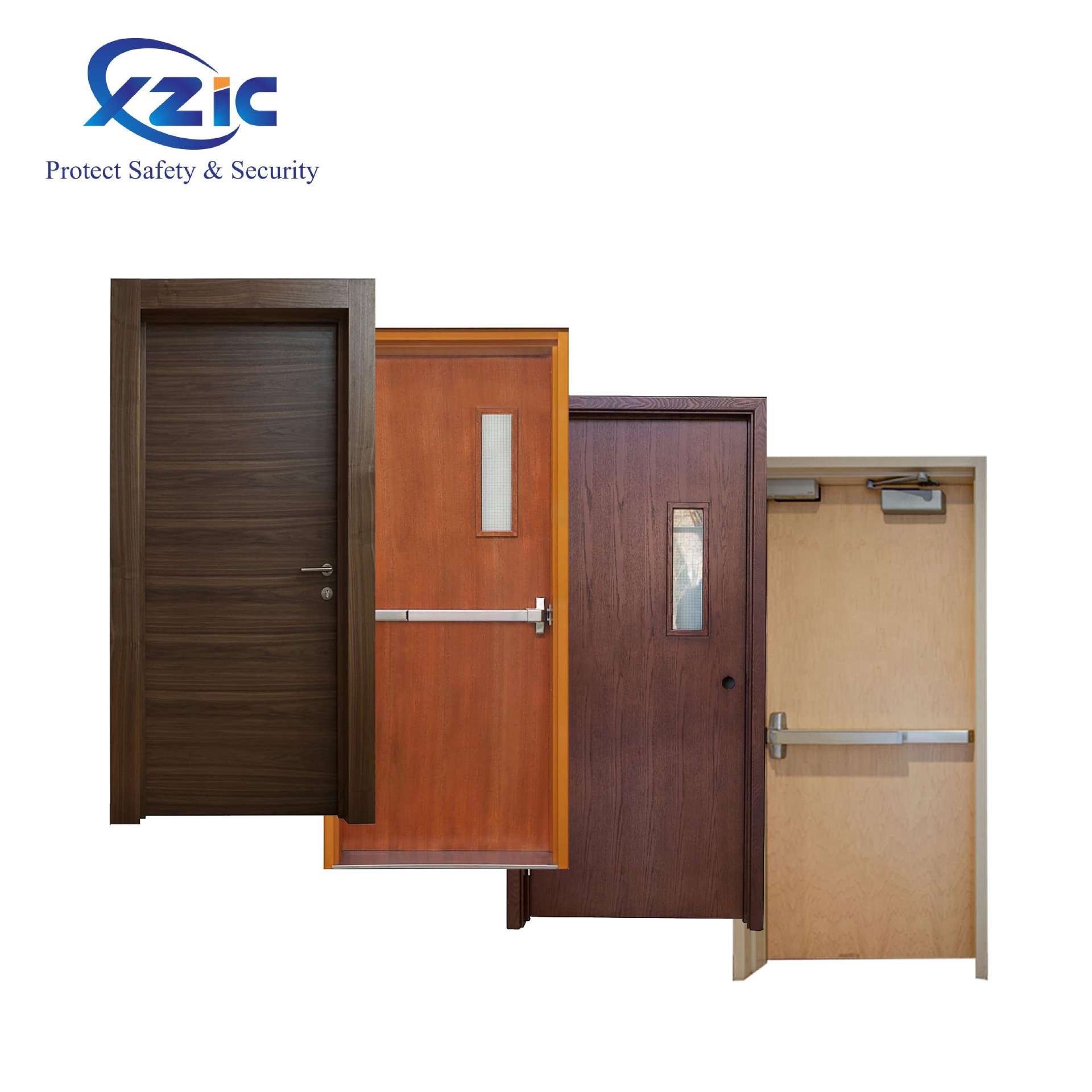 甲乙级木质防火门 宾馆酒店公寓楼入户防火门 养老院套装木门