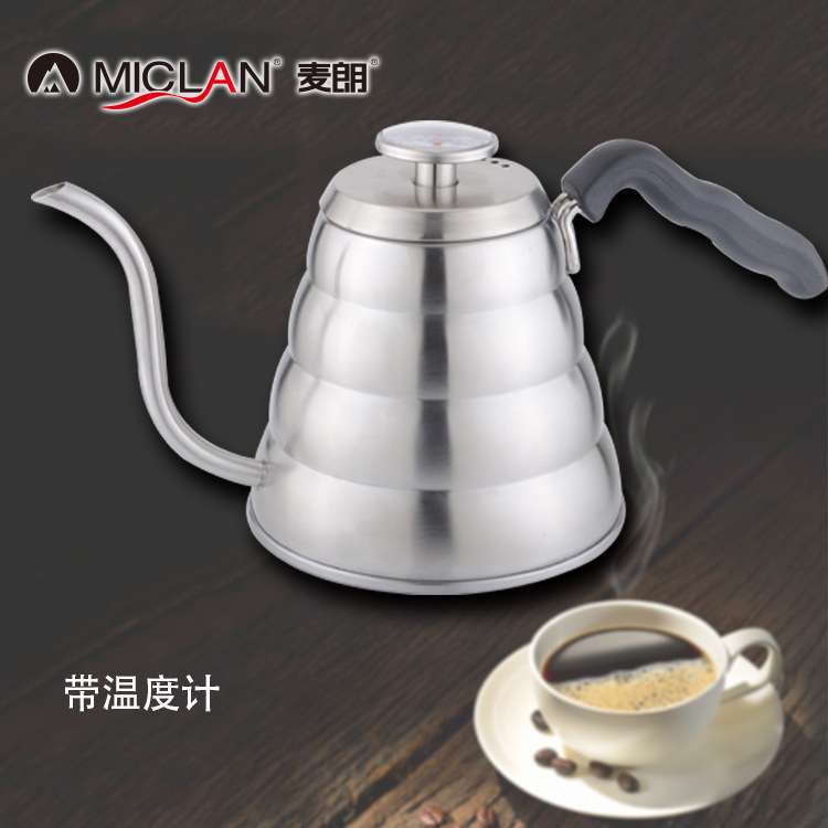 1.2L手冲不锈钢咖啡壶304不锈钢手冲壶滴漏咖啡专用 Drip kettle