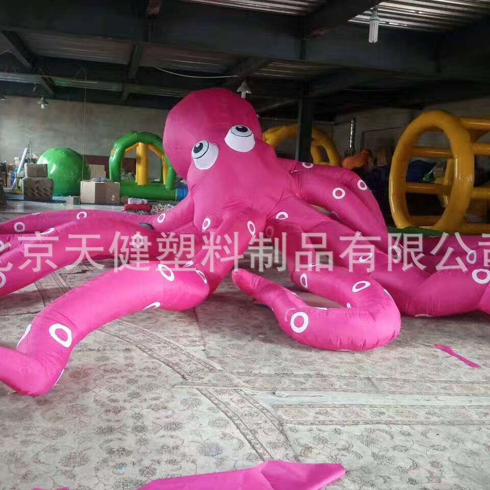充气章鱼乌贼鲨鱼海豚气模模型商场海洋馆会场海洋类气模美陈厂家